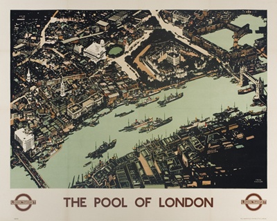 Appraisal: FRED TAYLOR - THE POOL OF LONDON x inches The