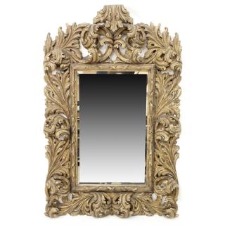 Appraisal: Modern William Switzer Antique Style Mirror Fashioned in man-made material