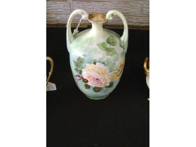 Appraisal: HAND PAINTED VASE