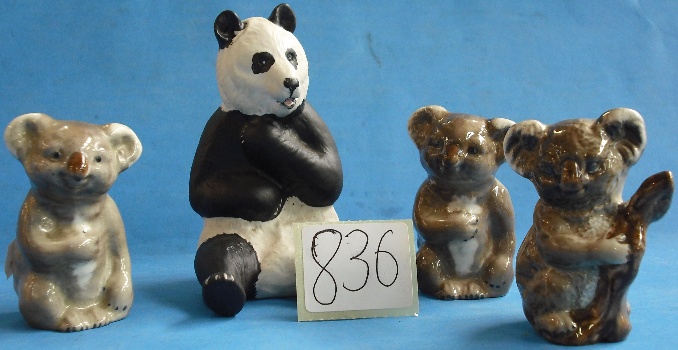 Appraisal: Beswick two Koala Bears Koala on Branch Panda Chi Chi