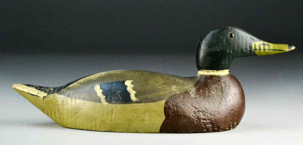 Appraisal: Benz Mallard Drake Duck DecoyDrake finely painted with glass eyes