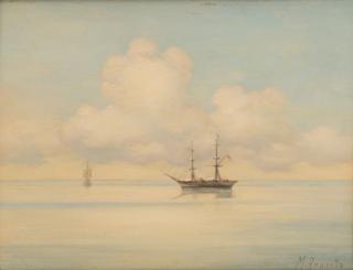 Appraisal: MIKHAIL ALEKSANDROVICH ALISOV RUSSIAN - Calm oil on board x