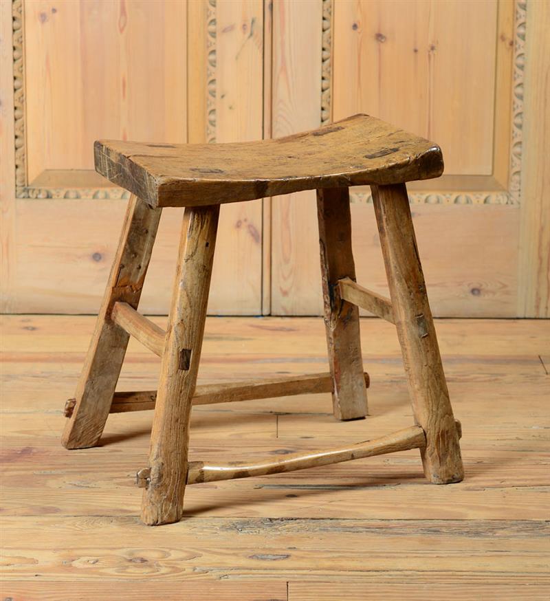 Appraisal: ENGLISH PROVINCIAL OAK MILKING STOOL x x in Property from