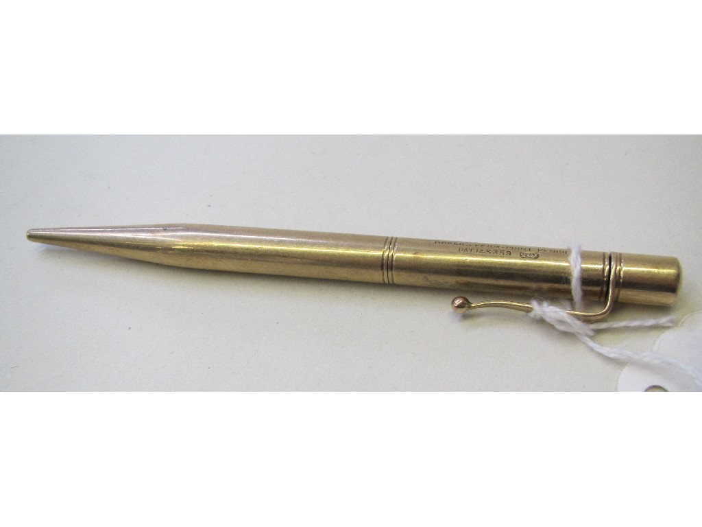 Appraisal: ct gold baker's perma-point pencil grammes