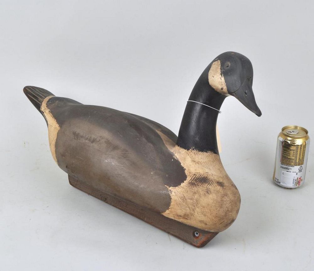 Appraisal: Large Canadian Goose Painted Wood Decoy vintage folk art decoy