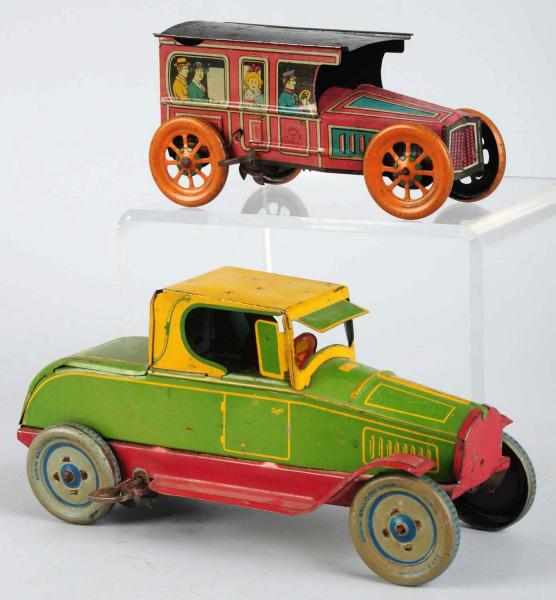 Appraisal: Lot of Tin Litho Chein Automobile Wind-Up Toys American Circa