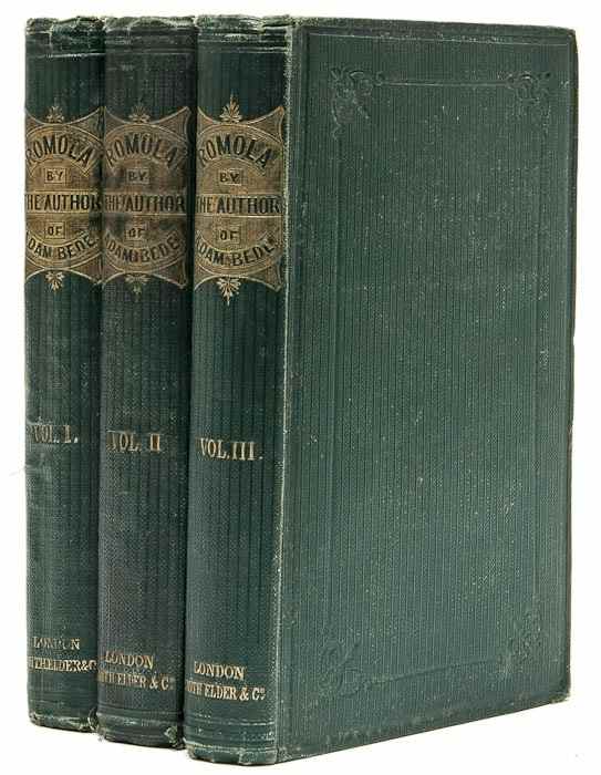 Appraisal: Evans Marian George Eliot Romola vol first edition advertisement leaf