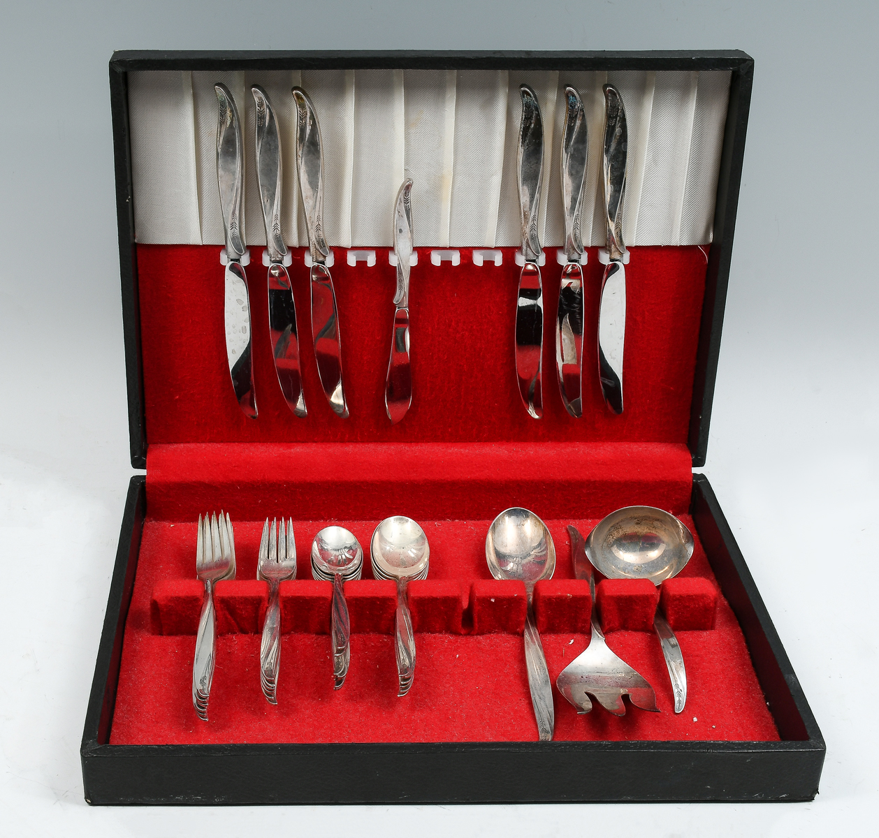 Appraisal: PC INTERNATIONAL ''PINE SPRAY'' SILVER FLATWARE Approx Troy ounces Comprising