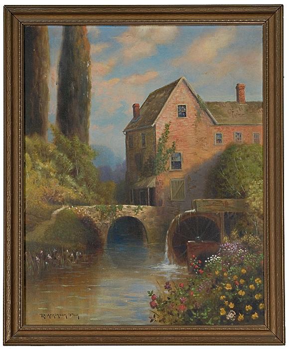 Appraisal: R ATKINSON FOX AMERICAN - OIL PAINTING Pennsylvania ca oil