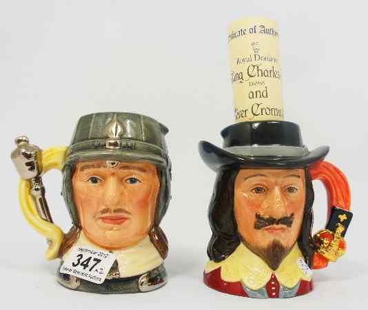 Appraisal: Royal Doulton Small Character Jugs King Charles I D and