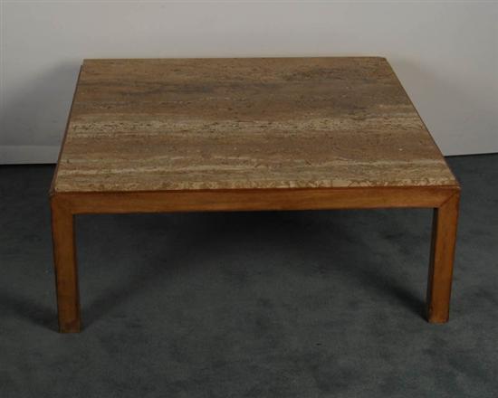 Appraisal: Edward Wormley for Dunbar Coffee Table with Teak Base and