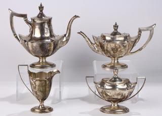 Appraisal: Antique Gorham sterling silver hot beverage suite in the Plymouth