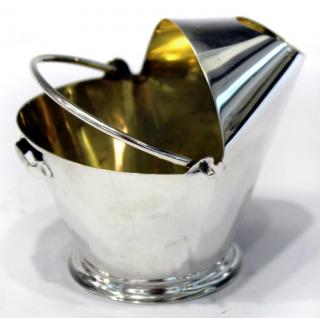 Appraisal: Cartier Sterling Modernist Creamer Sterling silver with a vermeil interior