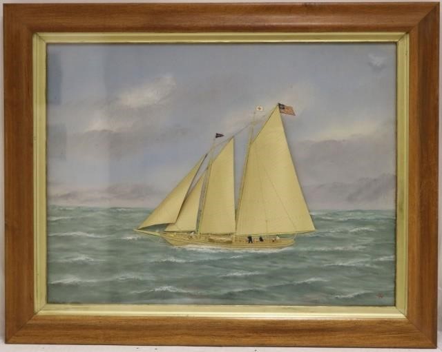 Appraisal: THOMAS WILLIS - NY DENMARK OILPAINTING ON CANVAS WITH APPLIED