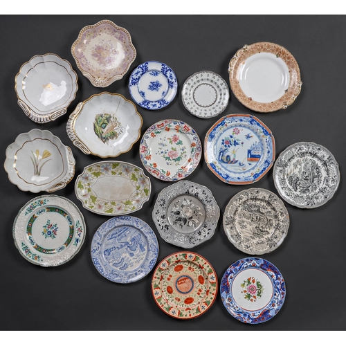 Appraisal: Miscellaneous English bone china plates stands and dessert dishes late