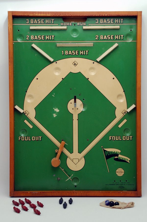 Appraisal: Pennant Winner Baseball Game Marked on tinplate front Made by