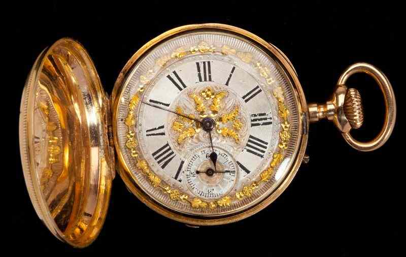 Appraisal: Lady's KT Gold Pocket Watch Ulysse Jequierhaving a white dial