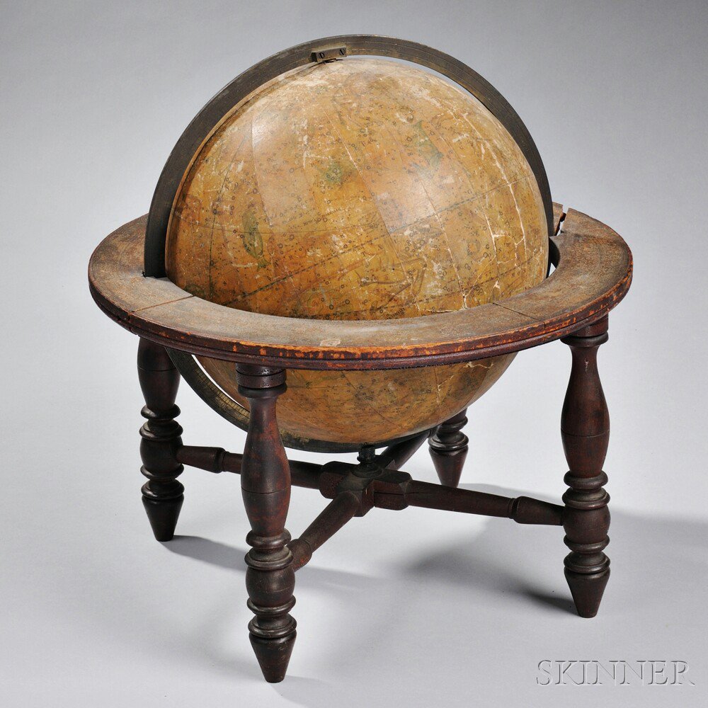 Appraisal: Josiah Loring's -inch Celestial Globe c twenty-four engraved and hand-colored