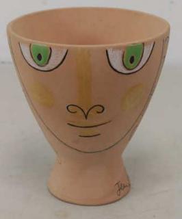 Appraisal: COCTEAU Jean Ceramic Vase Ismene et Antigone Signed 'Jean Cocteau'