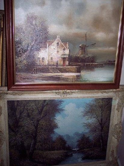 Appraisal: th CenturyRiver Landscape with Treesoil on canvas cm x cm