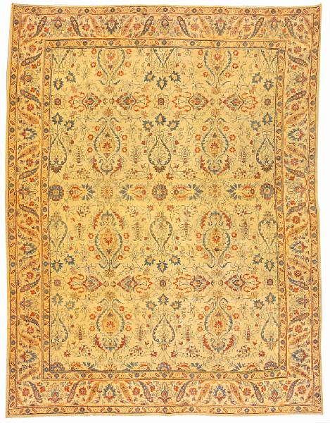 Appraisal: A Tabriz carpet Northwest Persia circa size approximately ft in