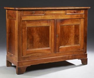 Appraisal: Louis Philippe Carved Walnut Sideboard th c t Louis Philippe