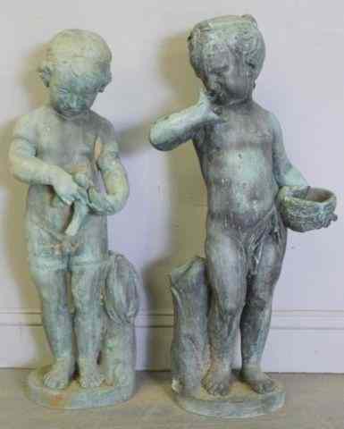 Appraisal: Bronze Figures of Children From an Oyster Bay Long Island