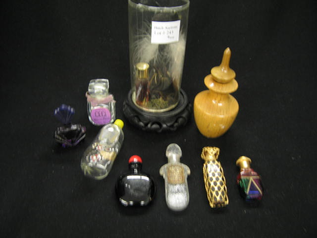 Appraisal: Collection of Perfume Bottles miniature figural art glass more