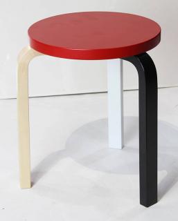 Appraisal: Artek Alvar Aalto Anniversary Colors Stool Artek Alvar Aalto Anniversary