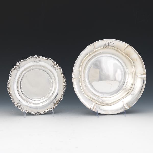 Appraisal: TWO STERLING DISHES A Gorham sterling dish diameter and a