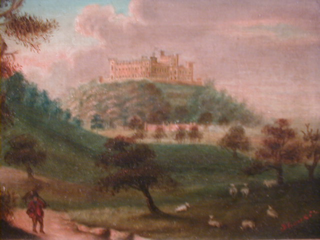 Appraisal: J Cousins A view of Belvoir Castle with a figure