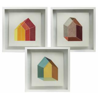 Appraisal: Three Drawings Carol Lawton Three framed colored pencil on paper