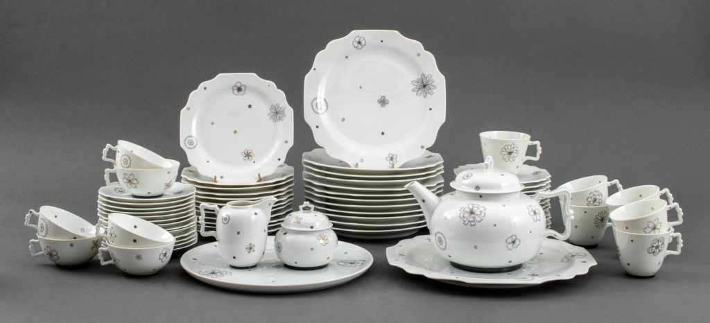 Appraisal: ROYAL VIENNA AUGARTEN PORCELAIN SERVICE Modernist Royal Vienna Augarten porcelain