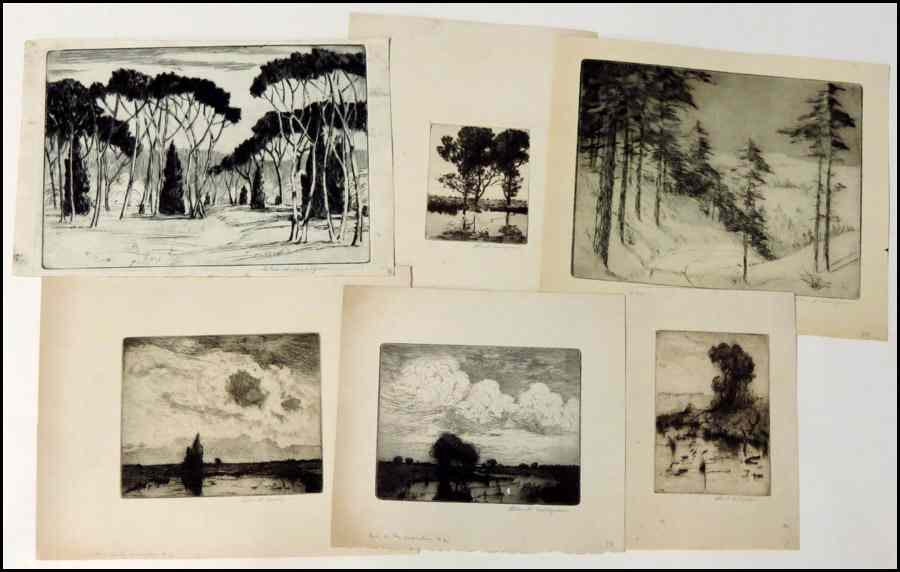 Appraisal: CHARLES DAHLGREEN - COLLECTION OF SIX PRINTS Condition No Specific