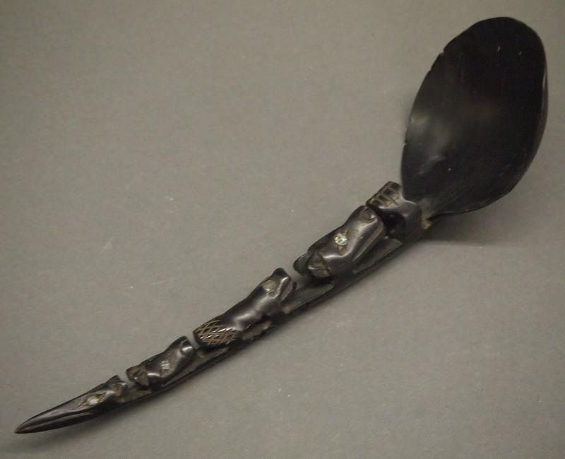 Appraisal: Northwest Coast horn spoon A circa Northwest Coast mountain goat