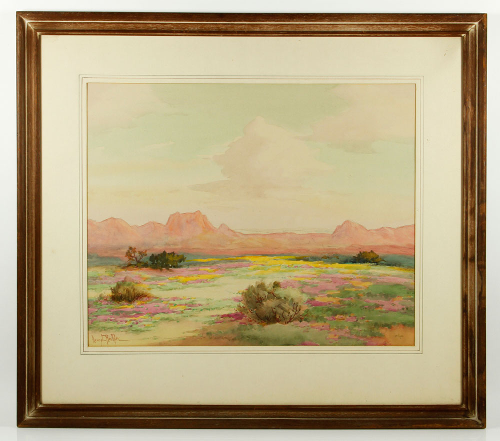 Appraisal: - Richter Desert Landscape W C Henry Richter American -