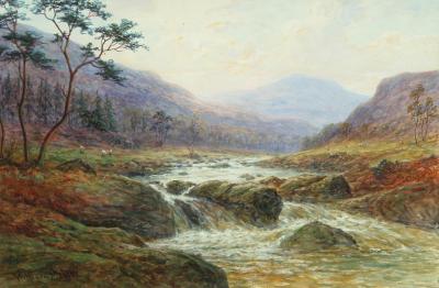 Appraisal: WILLIAM MELLOR - On the Wharfe and On the Llugwy