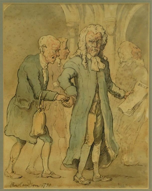 Appraisal: Thomas Rowlandson Judge Caricature Illustration Thomas Rowlandson United Kingdom -