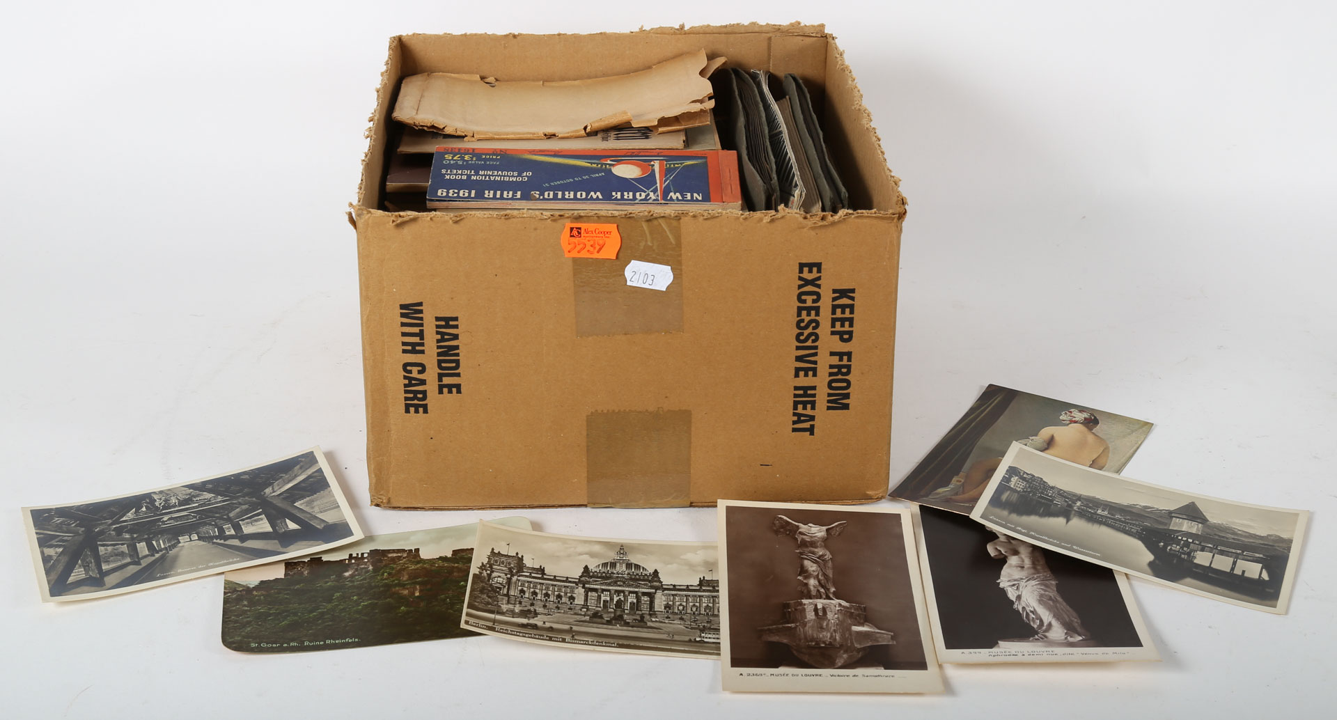 Appraisal: Assortment of tourist postcards and other items Undernumber