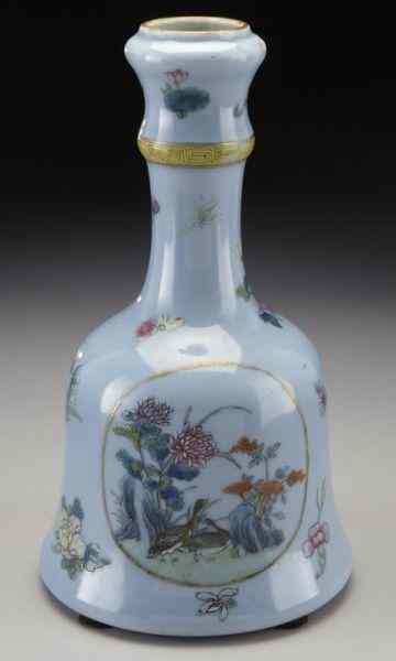 Appraisal: Chinese famille rose porcelain washer head bellvase finely painted to