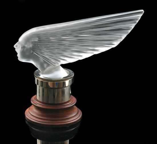 Appraisal: A Rene Lalique 'Victoire' pattern glass car mascot Model introduced