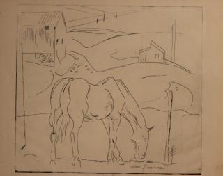 Appraisal: William Sommer American Etching on paper Signed lower right Image