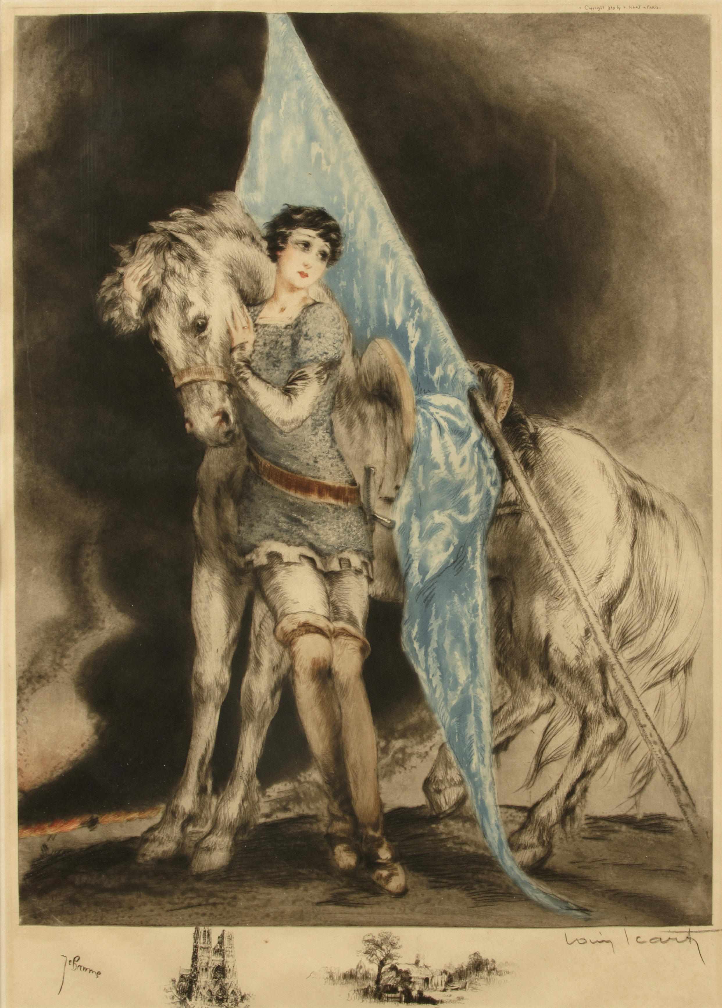 Appraisal: Louis Icart French - Joan of Arc H C I