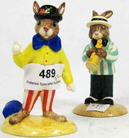 Appraisal: Royal Doulton Bunnykins figures Trumpet Player Bunnykins DB And Joker