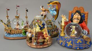 Appraisal: Four vintage Disney snow globe music boxes to include Peter