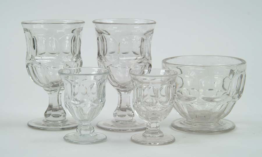 Appraisal: LOT OF THIRTEEN PIECES OF ASHBURTON PATTERN GLASS Lot consists