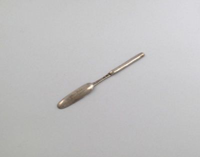 Appraisal: A mid th century Irish silver marrow scoop by William