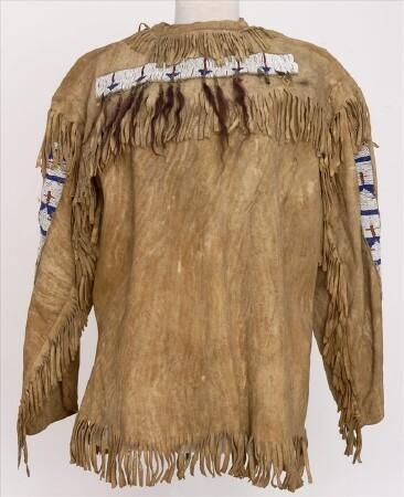 Appraisal: NORTHERN PLAINS BUCKSKIN SHIRT WITH FRINGE Approx x in