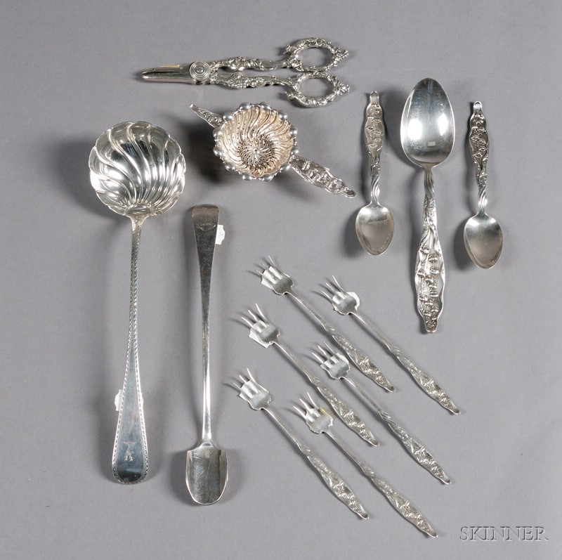 Appraisal: Thirteen Sterling Tablewares ten Whiting Manufacturing Co Lily of the