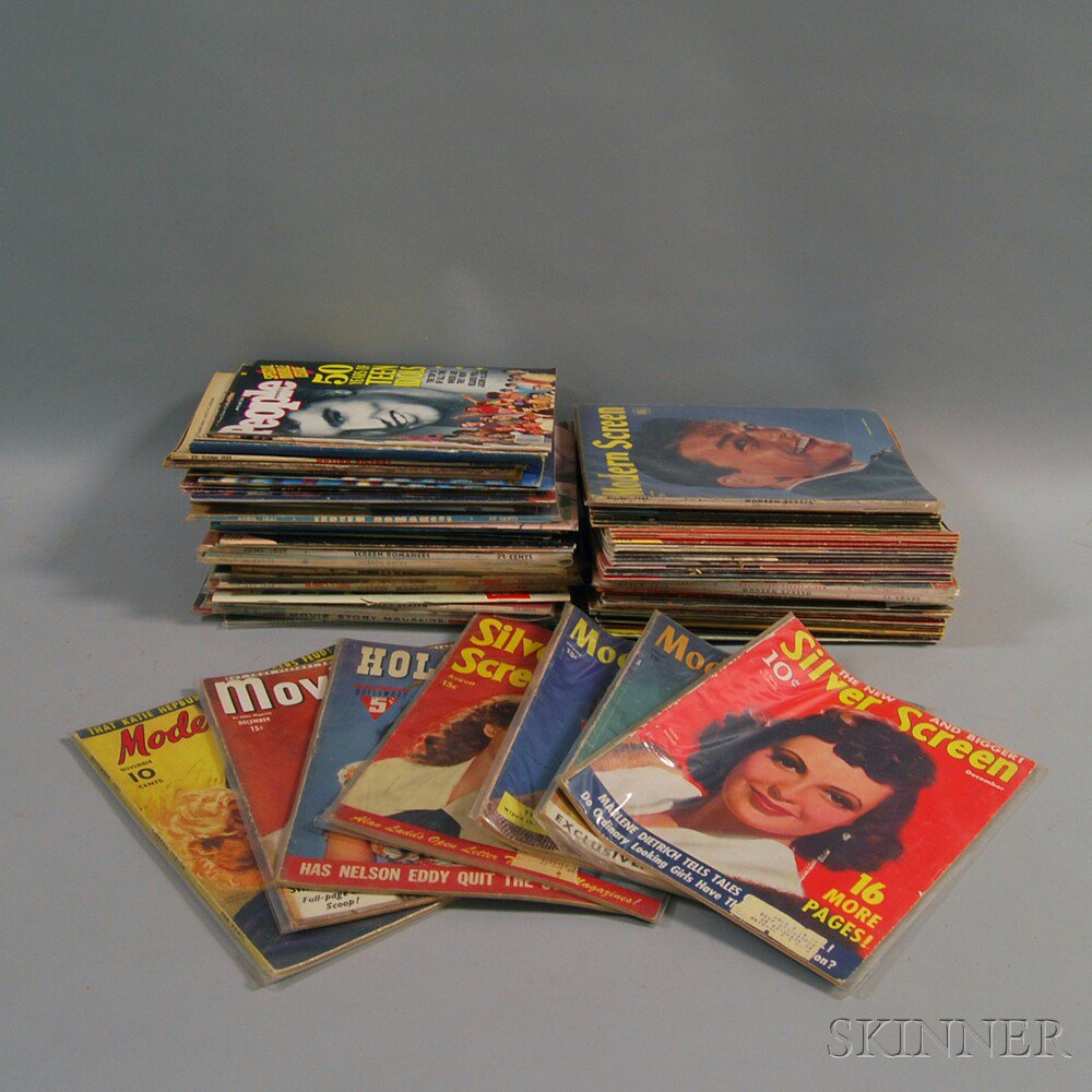 Appraisal: Collection of Vintage Movie Magazines mostly s and s assorted